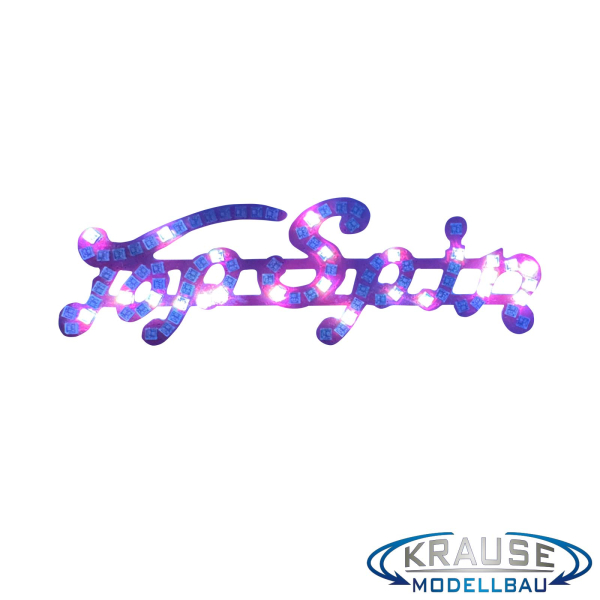 Top Spin Schriftzugplatine (rot) adressierbare LEDs passend für Faller 140431