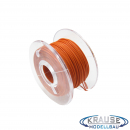 Mikrokabel Litze flexibel FEP 0,014mm² orange 10 Meter Spule